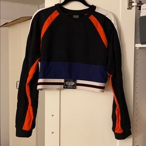 PE Nation Cropped Sweatshirt